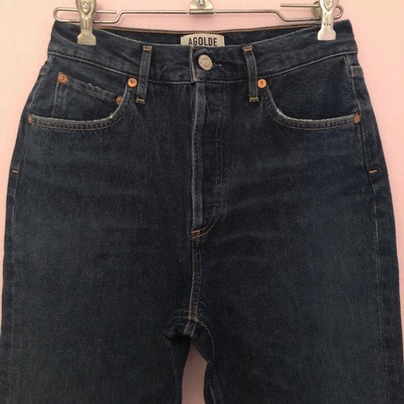 AGOLDE Remy High Rise Straight Jeans Wink Wash EUC - Picture 5 of 8